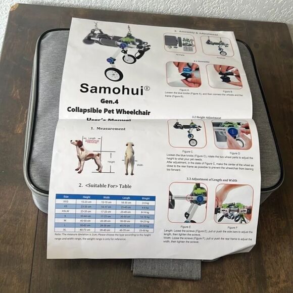 Samohui Gen 4 Dog Wheelchair for 8-17 Lbs Dog - ~Extra Small (XS) - Picture 12 of 15